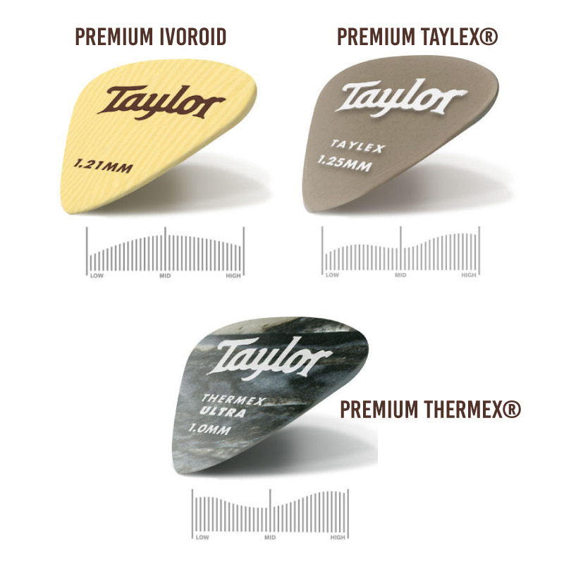 Taylor 테일러 프리미엄 테일렉스 기타 피크 1.25mm